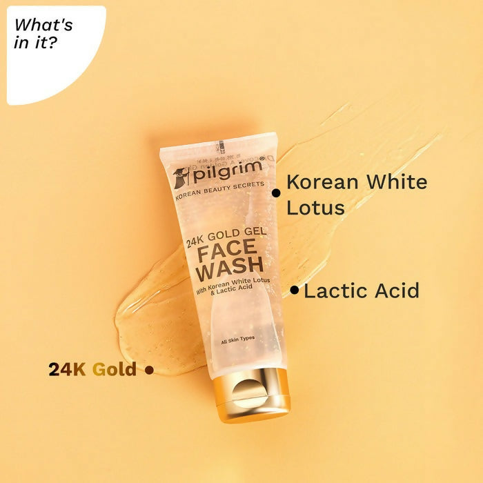 Pilgrim 24K Gold Gel Face Wash - Distacart