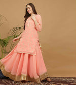 Thumbnail for Joban Fashion Peach Georgette Lehenga Set