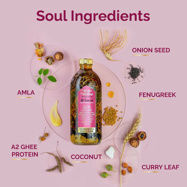 Vedic Valley Ayurvedic 21 Tatva Hair Brew Oil with 21 Herbs - Distacart
