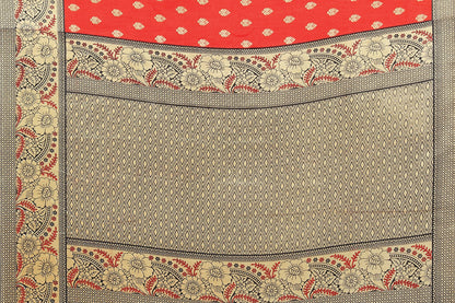 Vamika Red Printed Art Silk Saree - Distacart