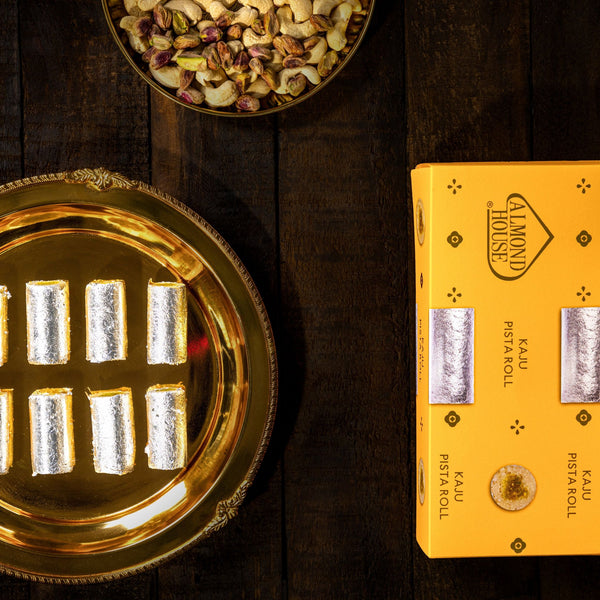 Almond House Kaju Pista Roll (MAP) - Distacart