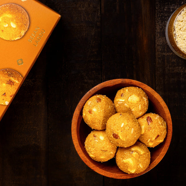 Almond House Besan Laddu (MAP) - Distacart