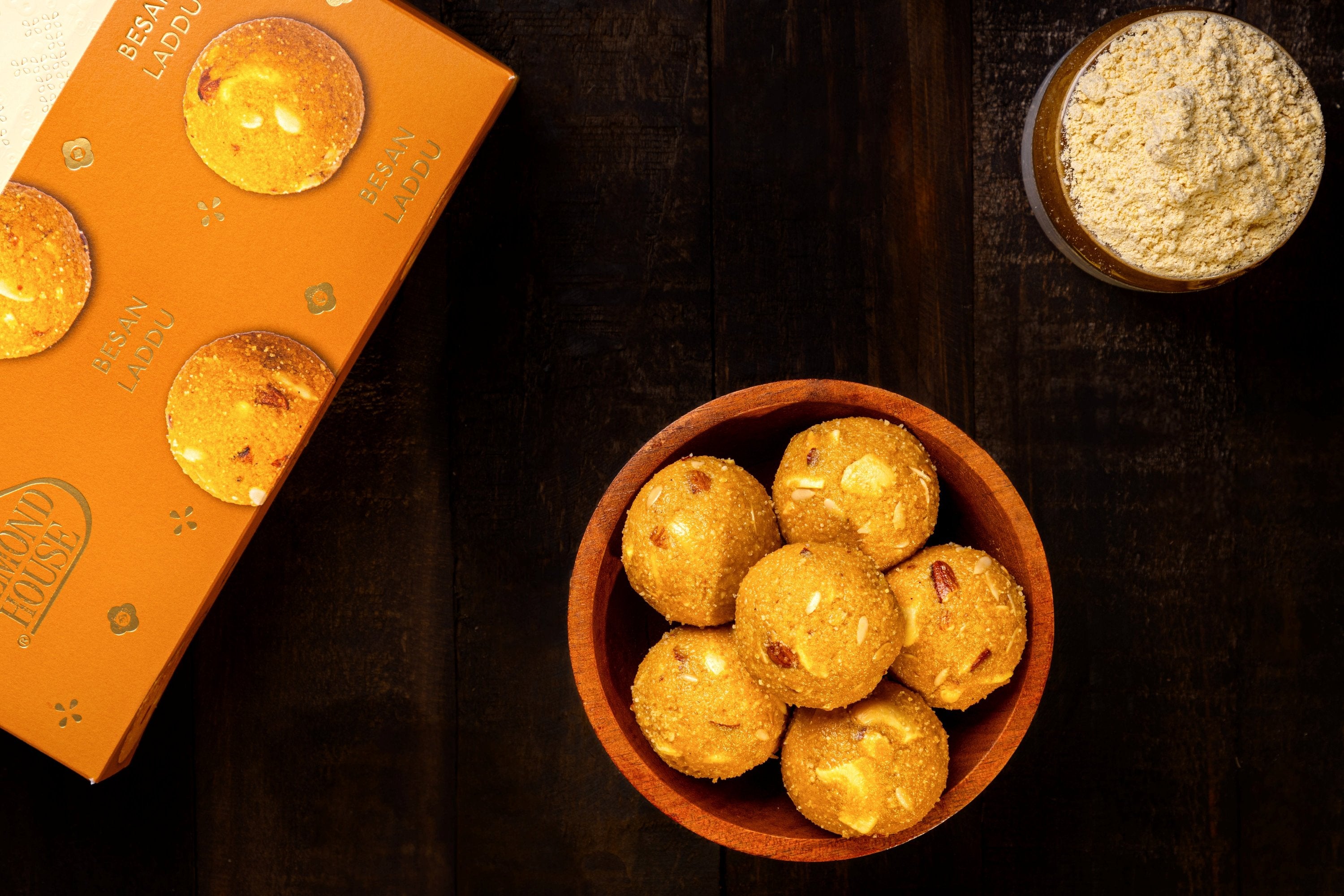 Almond House Besan Laddu (MAP) - Distacart