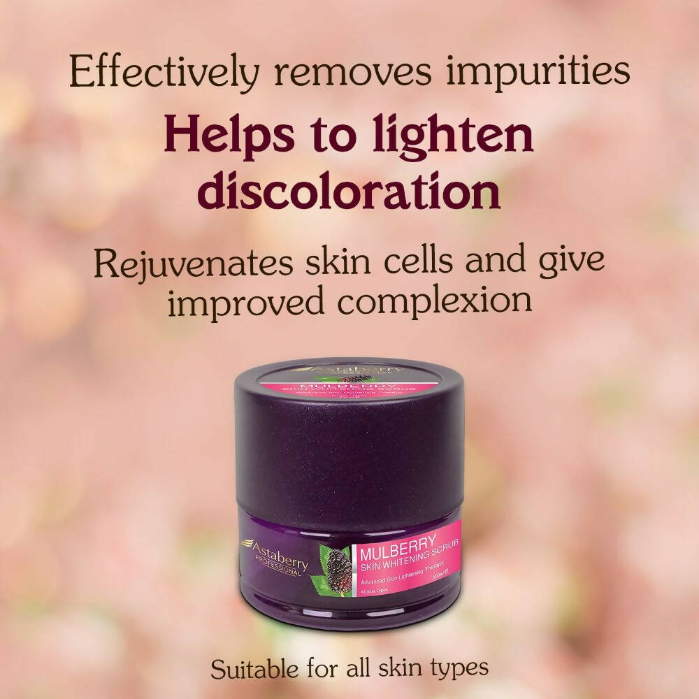 Astaberry Professional Mulberry Skin Whitening Scrub - Distacart