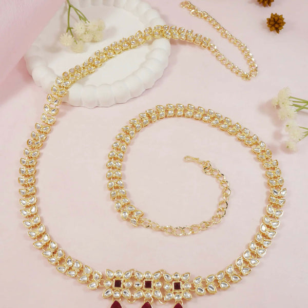 Joban Fashion Golden Zinc Alloy Waist Chain For Women - Distacart
