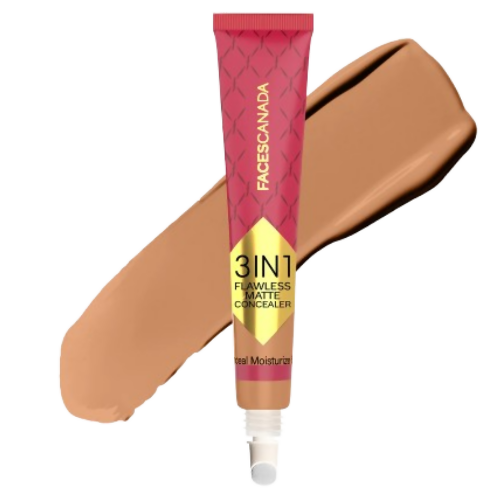 Faces Canada 3 in 1 Flawless Matte Concealer & Colour Correctors - Caramel - Distacart