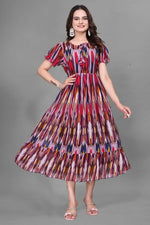 Thumbnail for Preksha Creation Georgette Women Long Maxi Dress Type Gown