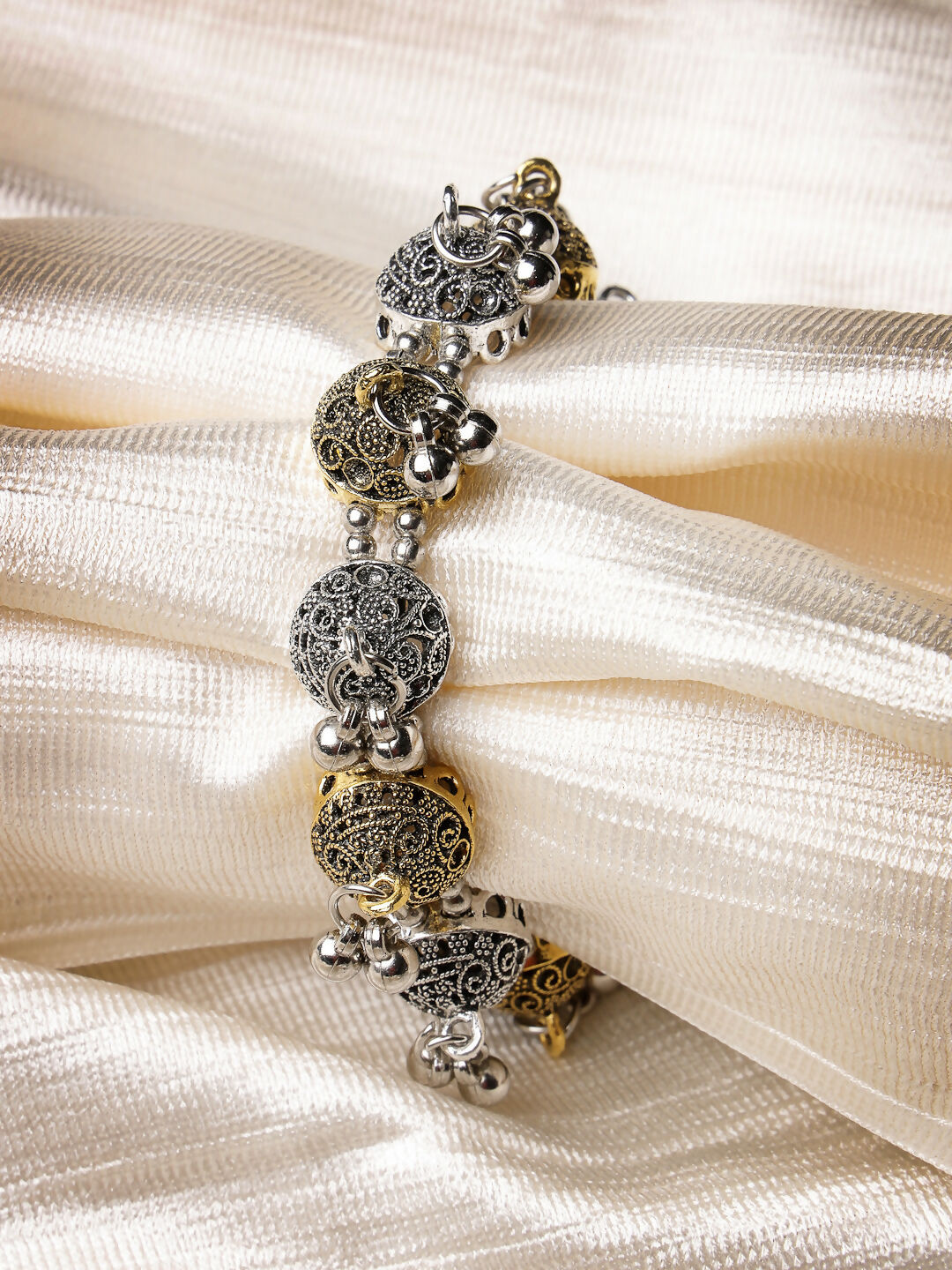 NVR Women's Gold Plated Stylish Latest Design Multicolor Bracelet - Distacart
