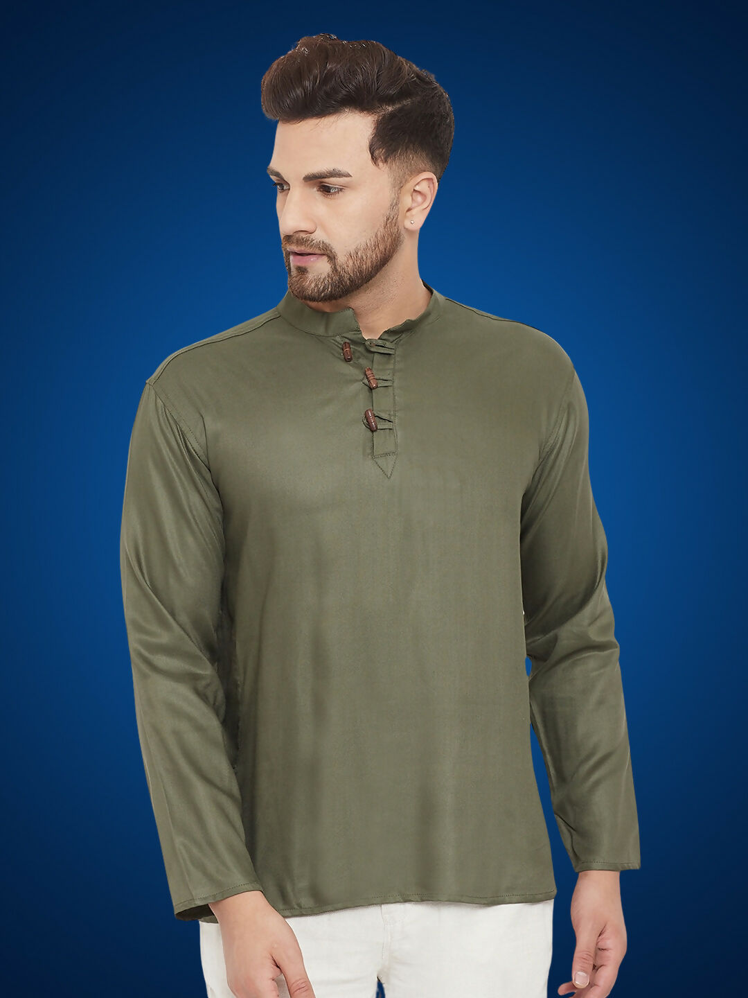 Even Apparels Men's Pure Cotton Green Kurta - Distacart