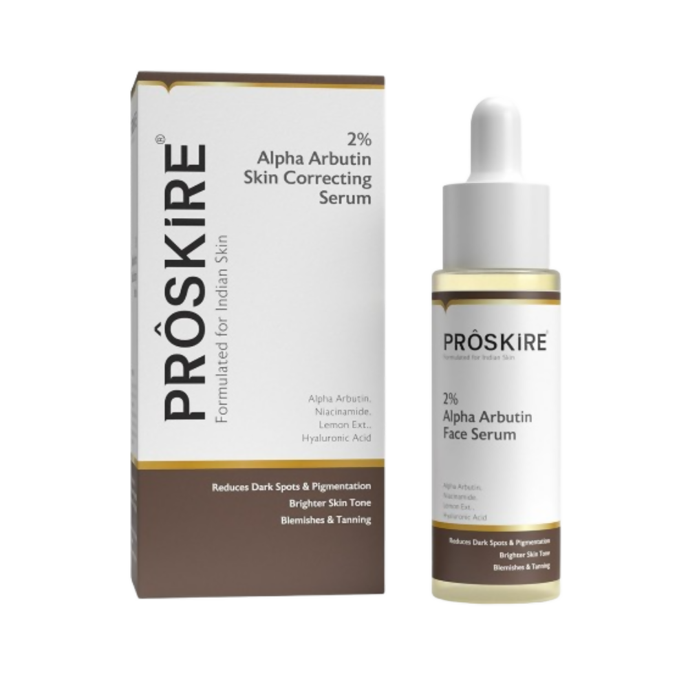Proskire 2% Alpha Arbutin Skin Correcting Serum For Dark Spots Pigmentation & Tan Removal - Distacart
