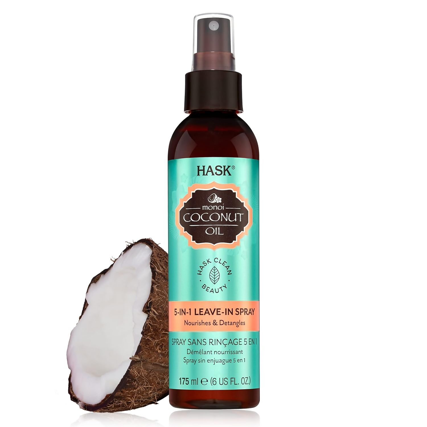 HASK Monoi Coconut Oil Leave-In Hair Spray - Distacart
