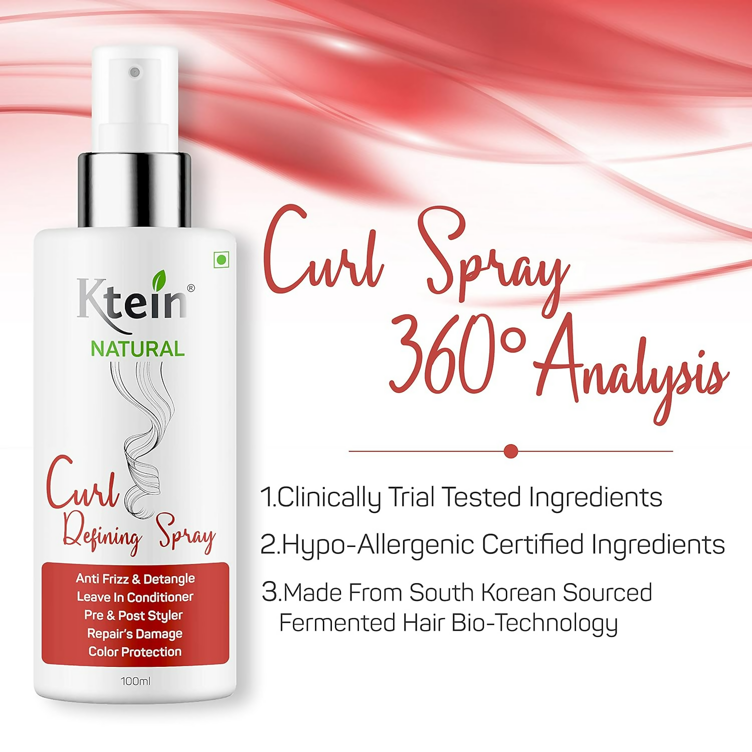Ktein Natural Curl Defining Spray - Distacart