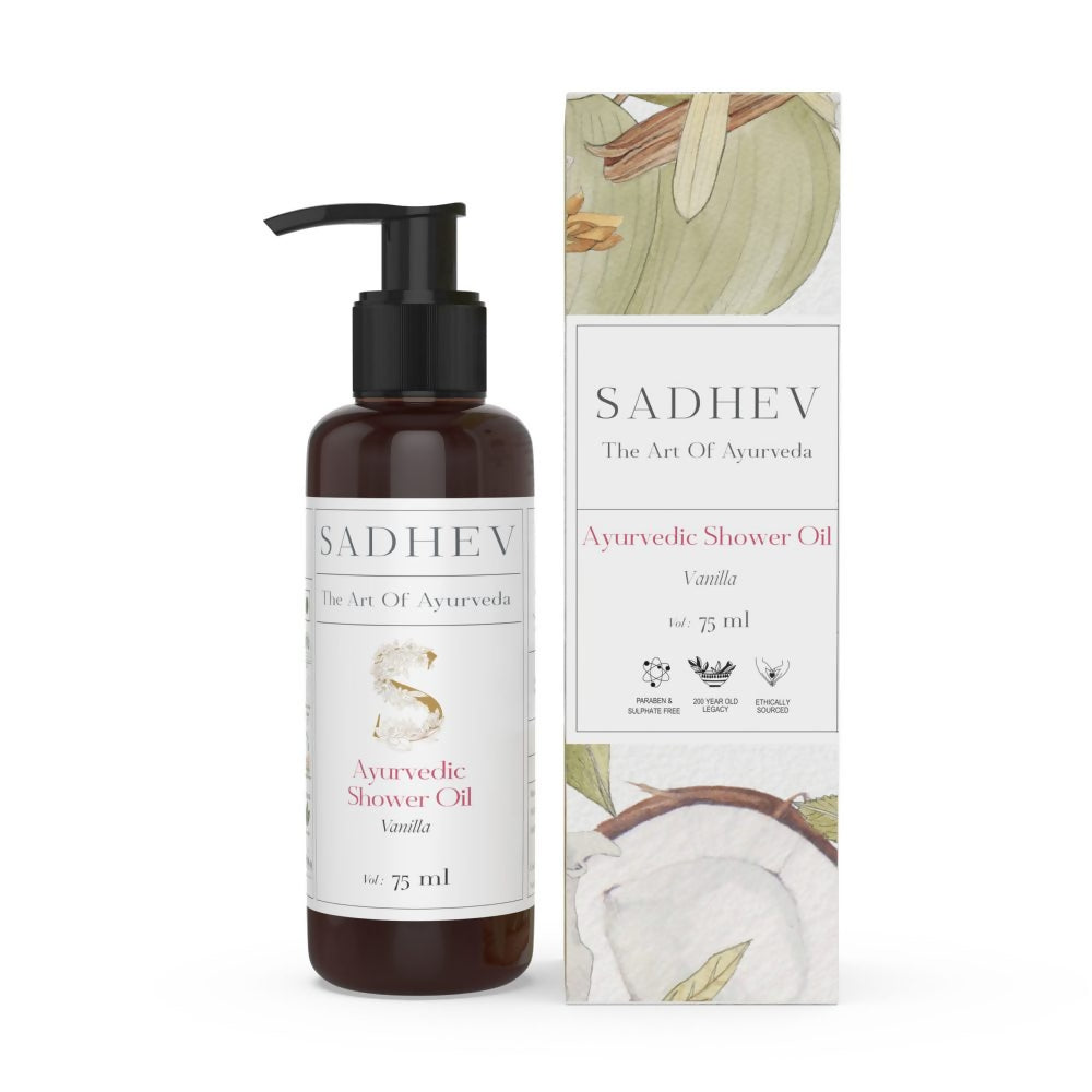Sadhev Ayurvedic Vanilla Shower Oil - Distacart