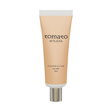 Flicka Cosmetics Tomato Liquid Foundation With Spf Long Lasting Lightweight All Skin Types - Ivory - Distacart