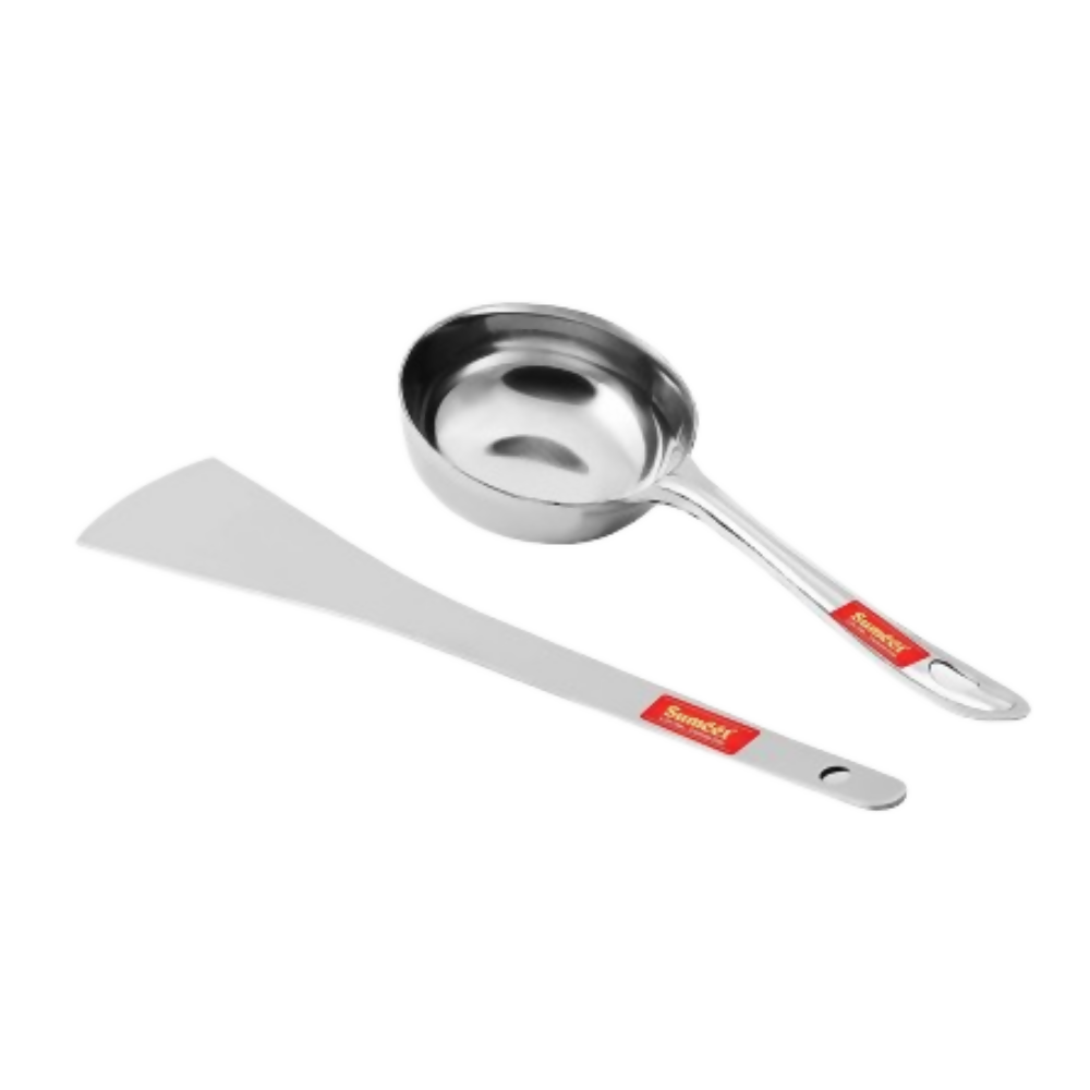 Sumeet Stainless Steel Perfect Dosa Making Spoon/Ladle Set - Dista