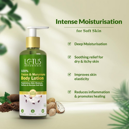 Lotus Botanicals 100% Cocoa & Murumuru Body Lotion - Distacart