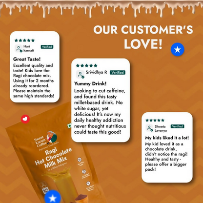 Sweet Karam Coffee Ragi Hot Chocolate Milk Mix - Distacart