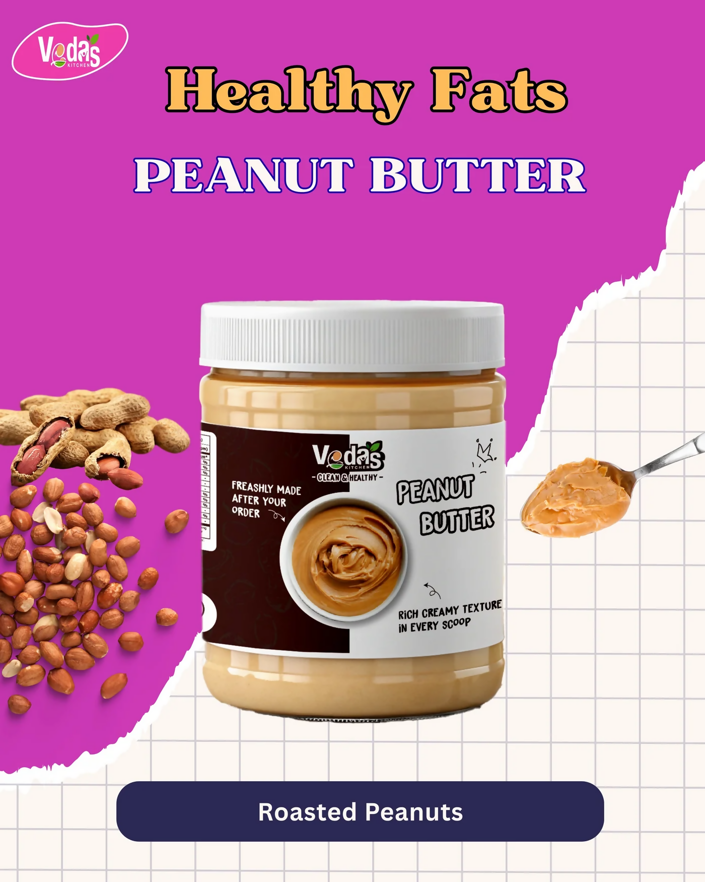 Vedas Kitchen Peanut Butter - Dista