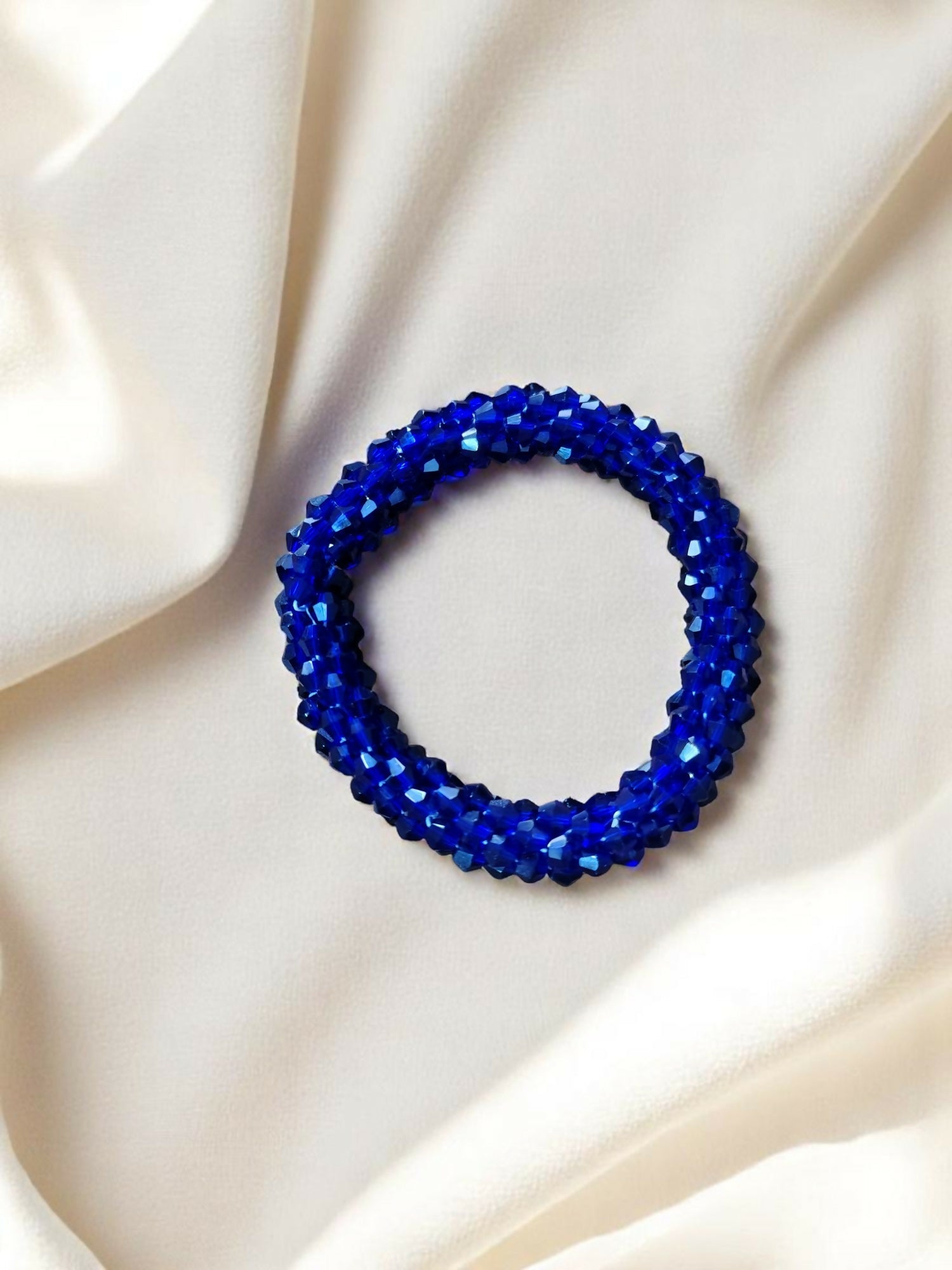 Inhanns Unisex Crystal Bloom – Adjustable Crystal Bead Bracelets - Blue - Distacart