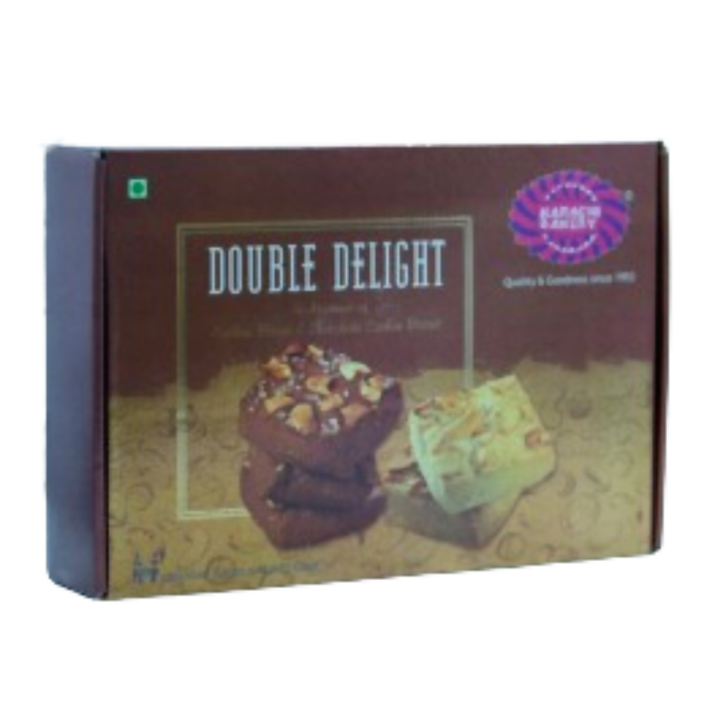 Karachi Bakery Double Delight (Gold) Cashew Biscuit & Chocolate Cashew - Distacart