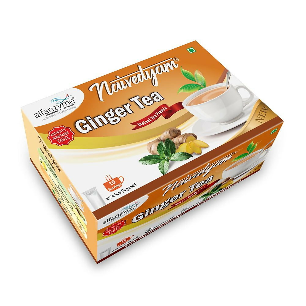 Naivedyam Ginger Instant Tea Premix Powder Sachets - Distacart