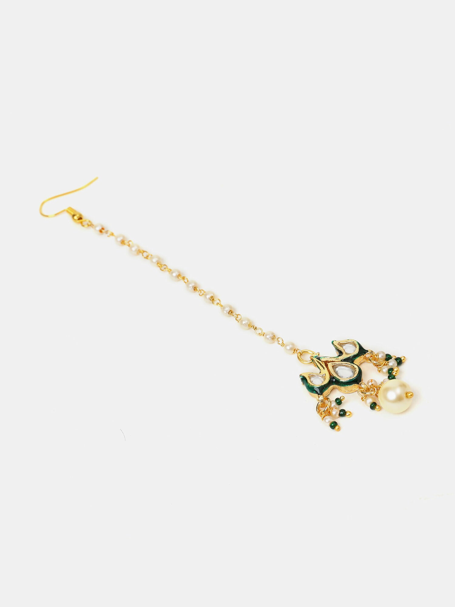 Ruby Raang Floral Kundan Studded Jewellery Set - Distacart