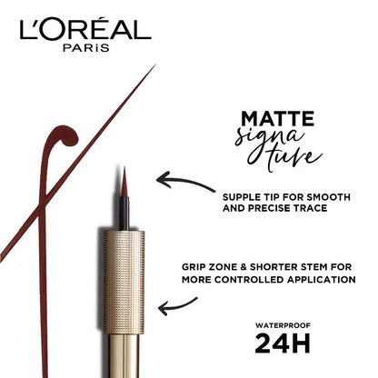 L'Oreal Paris Matte Signature Eyeliner - Brown - Distacart