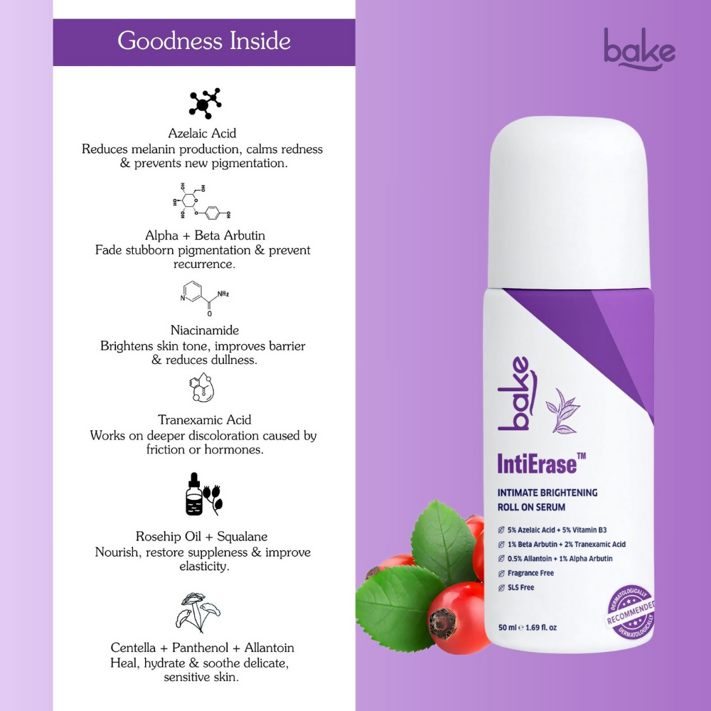 Bake IntiErase™ Intimate Brightening Roll On Serum