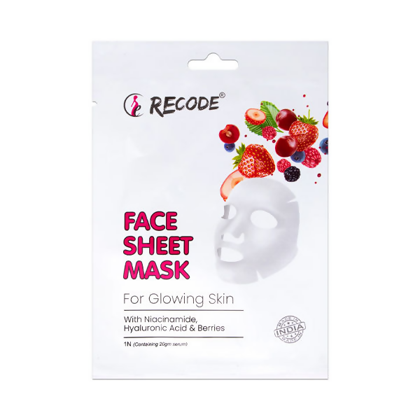 Recode Face Sheet Mask For Glowing & Brightened Skin - Distacart