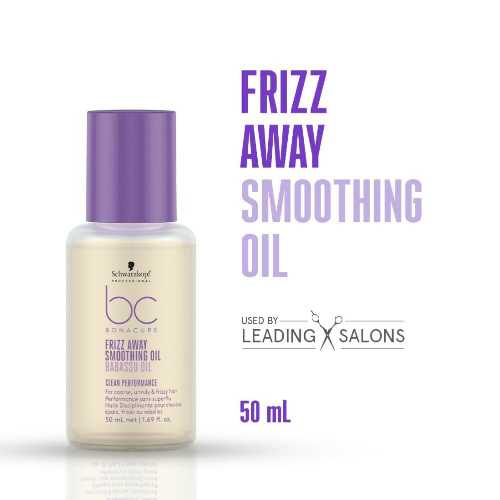Schwarzkopf Professional Bonacure Frizz Away Smoothing Oil with Babassu Oil - Distacart