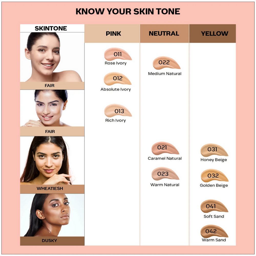 Faces Canada All In One Foundation with SPF 30 - Absolute Ivory 012 - Distacart
