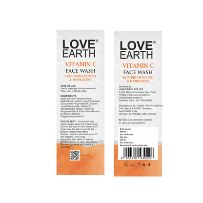 Love Earth Vitamin – C Face Wash - Dista
