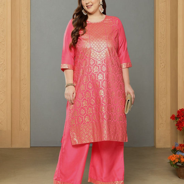 Sztori Plus Size Printed Regular Kurta with Palazzos - Distacart