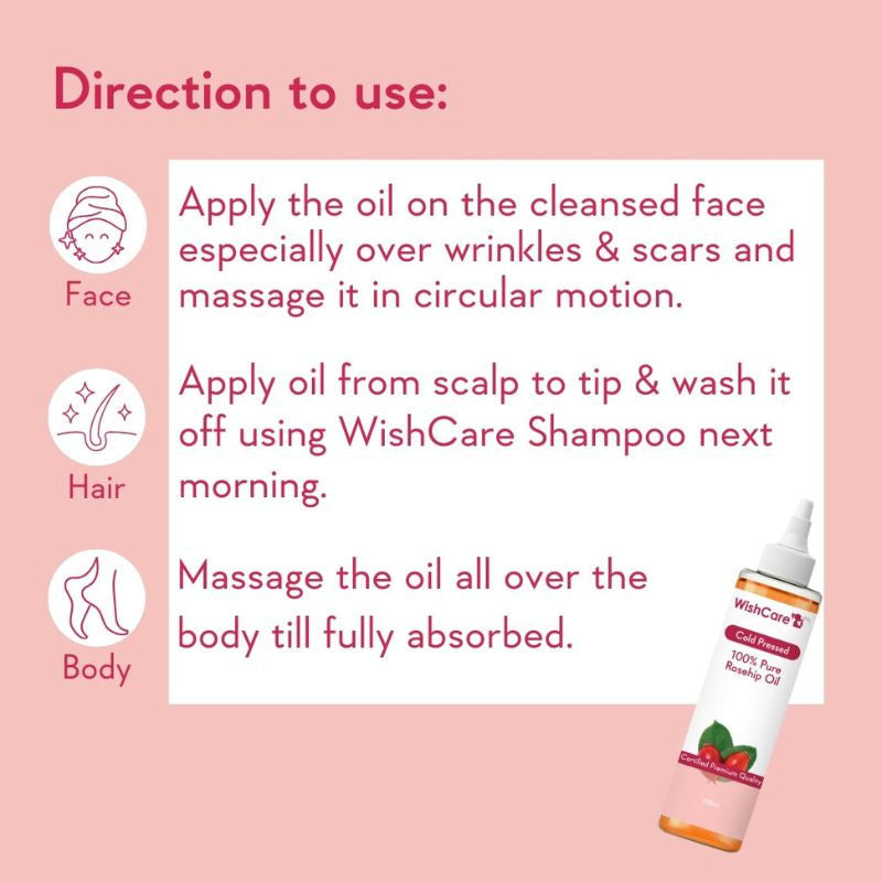 Wishcare 100% Pure Rosehip Oil - Distacart