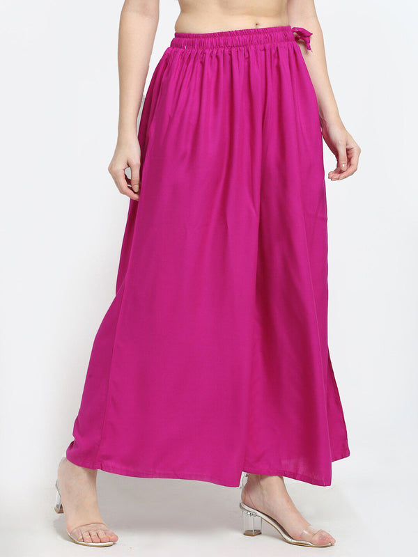 TAG 7 Women Flared Regular Palazzos