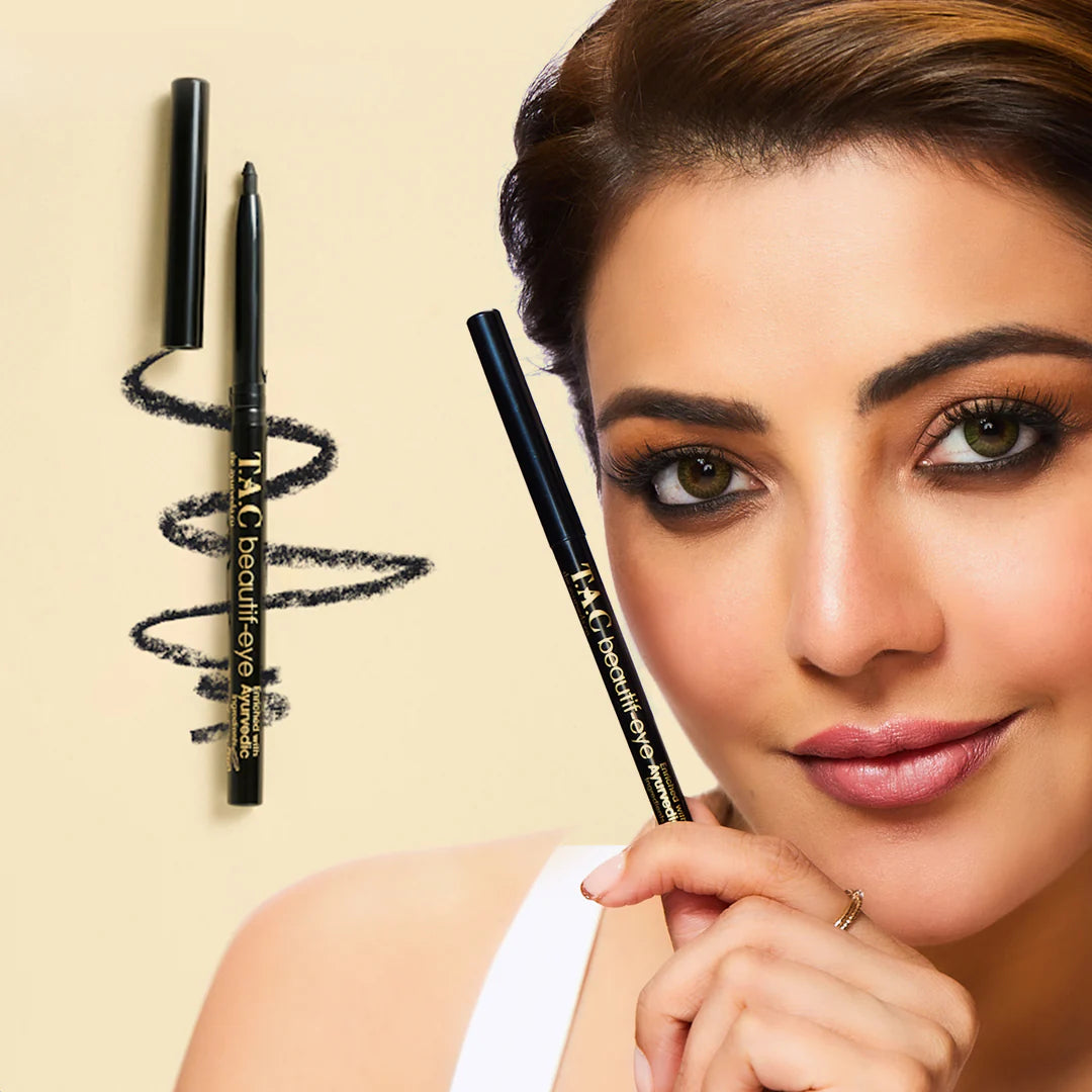 TAC - The Ayurveda Co. Beautif-eye Kajal - Intense Black Kajal - Distacart