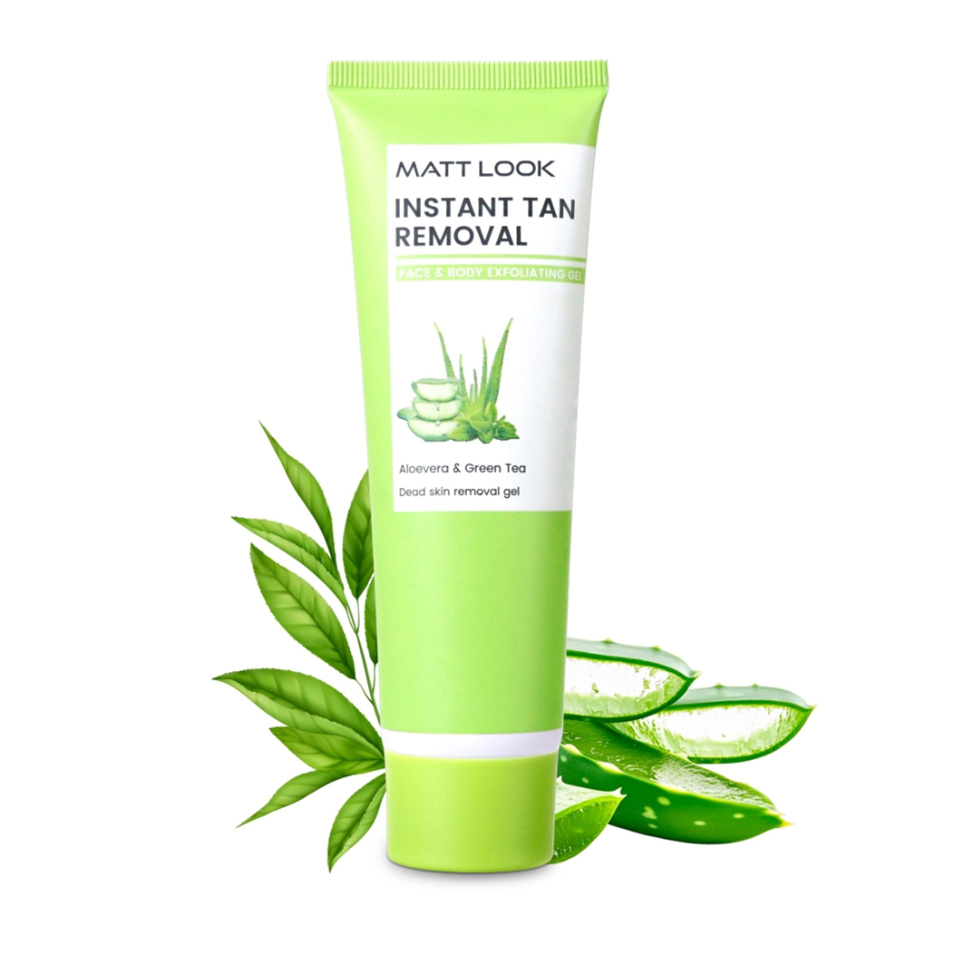 Matt Look Instant Tan Removal With Aloevera & Green Tea - Distacart