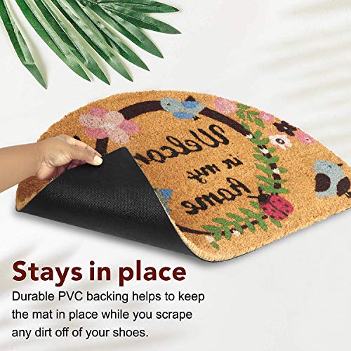 HOKIPO Door Mat - Green Coir - Dista