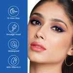 Thumbnail for Swiss Beauty Intense Gel Kajal 12-Hour Stay Smudge-Proof with Sharpener - 8904325004427_04electricblue - Distacart