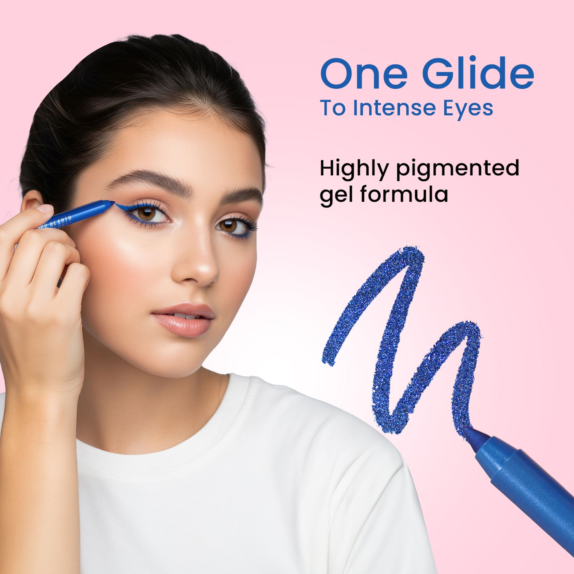Swiss Beauty Intense Gel Kajal 12-Hour Stay Smudge-Proof with Sharpener - 8904325004427_04electricblue - Distacart