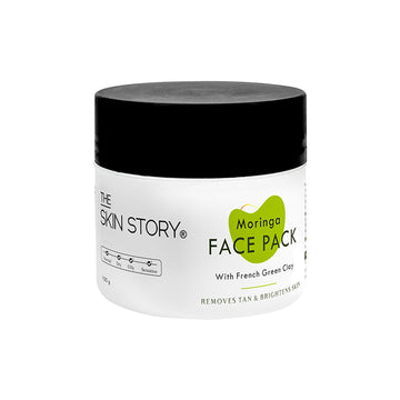The Skin Story Moringa Face Pack For Deep Cleansing Removes Tan Blackheads Dead Skin, Tightens Pores