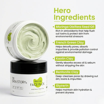 The Skin Story Moringa Face Pack For Deep Cleansing - Distacart