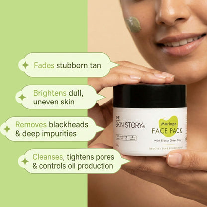 The Skin Story Moringa Face Pack For Deep Cleansing - Distacart