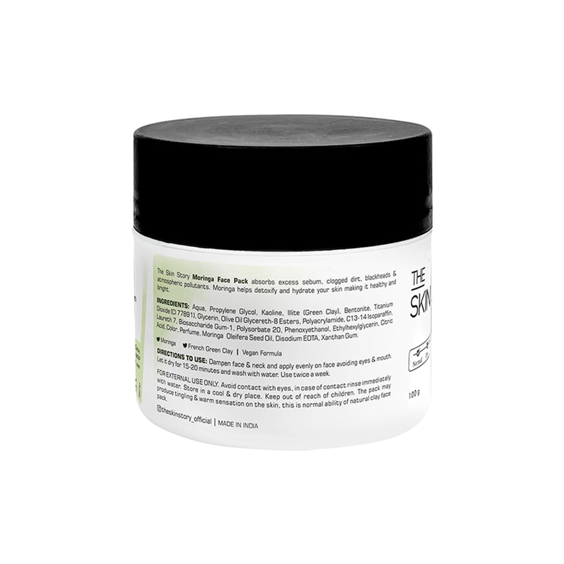 The Skin Story Moringa Face Pack For Deep Cleansing - Distacart