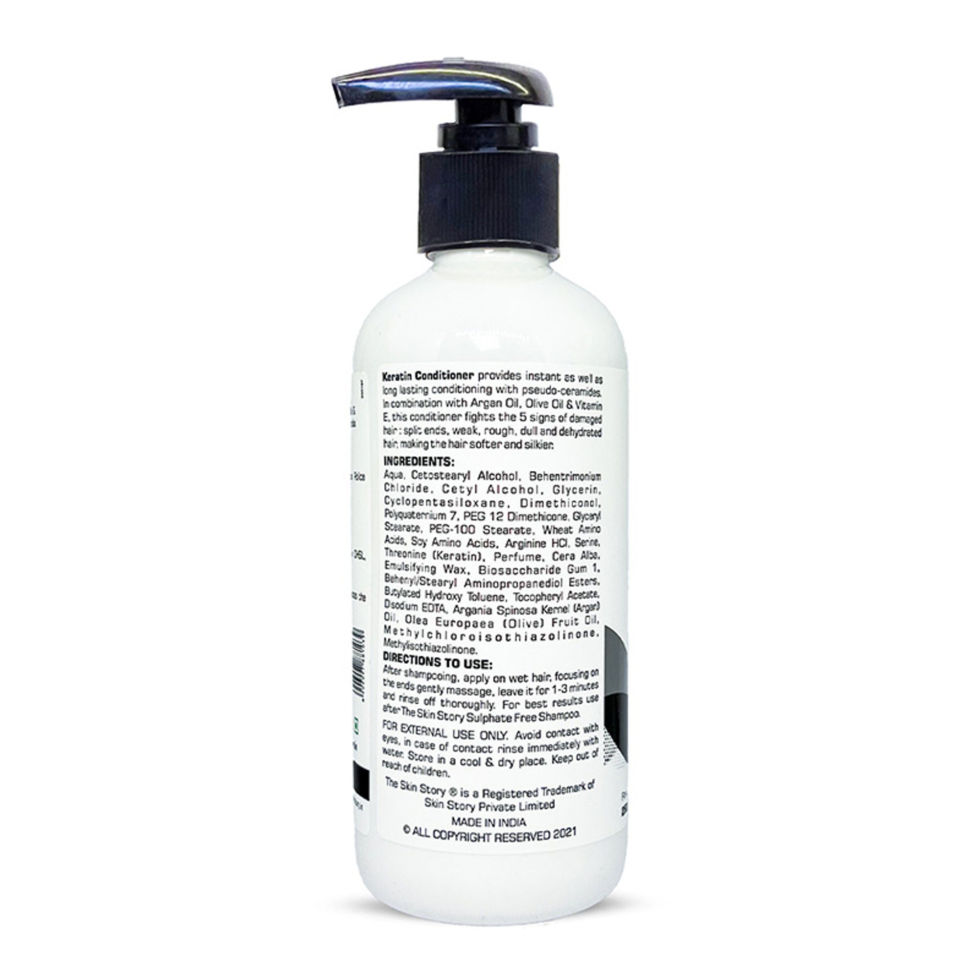 The Skin Story Sulphate Free Keratin Conditioner For Coloured Dry Frizzy Damaged Hair With Vitamin E - Distacart