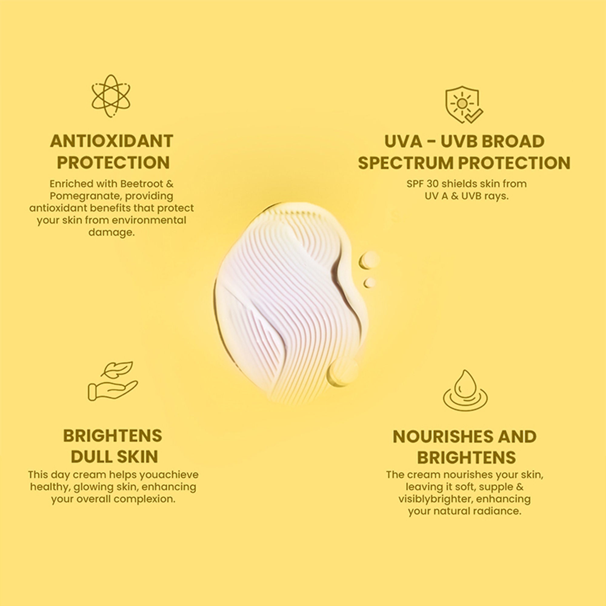 The Skin Story Sun Protection Day Face Cream For Brighter Glowing Skin With SPF 30 PA+++ & Beetroot - Distacart