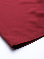 Thumbnail for TAG 7 Women Maroon Solid Flared Palazzos