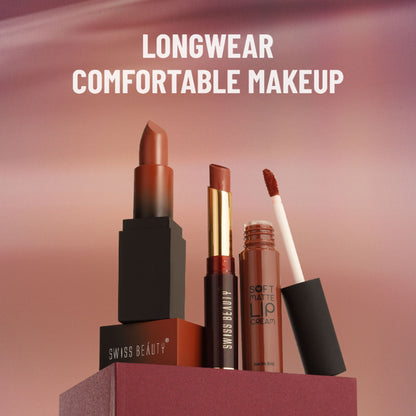 Swiss Beauty Non-Transfer Matte Lipstick - 26 Sand Rose - Distacart