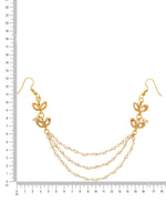 Thumbnail for Ruby Raang Gold Kundan and Pearl Hair Jewelry