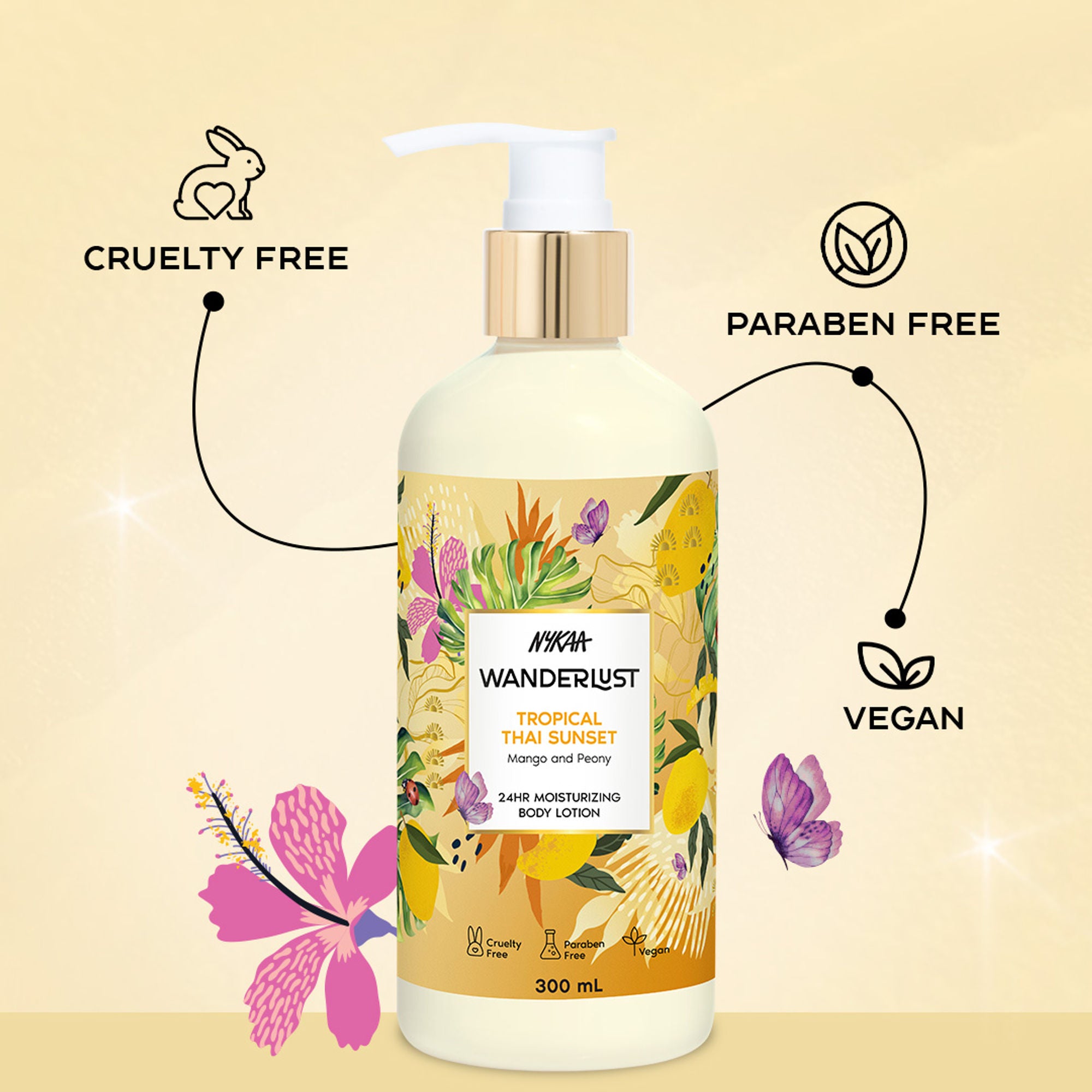 Wanderlust Moisturizing Body Lotion - Tropical Thai Sunset - Distacart